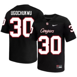 UH University #30 Men's Richmond Ugochukwu College Football Black Jersey 255355-570