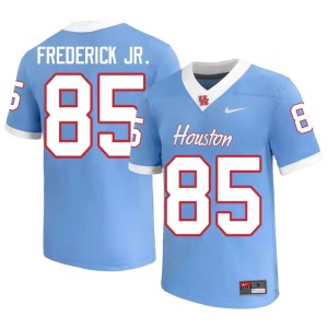 HOU Cougars Mens #85 High School Blue College Football Traville Frederick Jr. Jersey 423826-461
