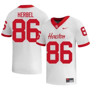 Cougars White #86 Men's Stitched Wyatt Herbel College Football Jerseys 631573-426