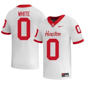 Cougars College Football Javion White White #0 Alumni Men's Jerseys 264362-206