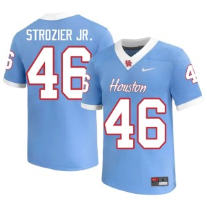 UH College Football NCAA Jeffrey Strozier Jr. #46 Men Blue Jersey 101885-840
