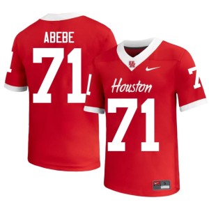 University of Houston Limited College Football #71 Mens Red Noah Abebe Jersey 872210-795