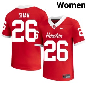 Houston Coogs University Womens Jamaal Shaw College Football Red #26 Jerseys 525852-804