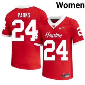 Coogs Keany Parks Women 2026-27 Red College Football #24 Jerseys 142844-923