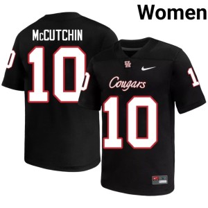 Houston Cougars Women #10 Latreveon McCutchin Black University College Football Jerseys 537498-415
