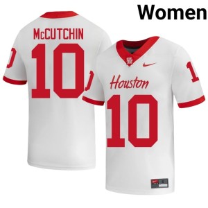 Houston Cougars White Womens #10 High School Latreveon McCutchin College Football Jerseys 895599-386