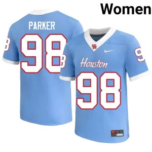 Houston Cougars Women Blue College Football 2026 Myles Parker #98 Jersey 440504-937