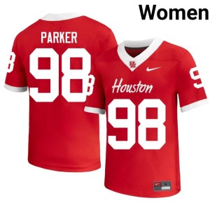 Cougars Myles Parker Replica Red Womens #98 College Football Jerseys 893742-342