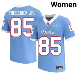 UH Cougars Women #85 Blue Traville Frederick Jr. Replica College Football Jerseys 659576-219