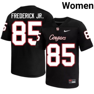 Houston College Football #85 Traville Frederick Jr. Black Women Stitched Jersey 174102-685
