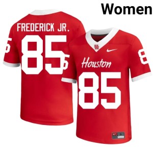 Houston Stitched #85 College Football Red Women's Traville Frederick Jr. Jersey 928623-808