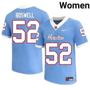 Coogs Women's College Football Limited #52 Anthony Boswell Blue Jersey 891733-462