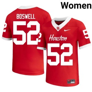 Houston Cougars Red Anthony Boswell College Football High School #52 Women Jersey 931762-180