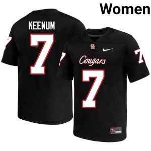Houston Cougars #7 Stitched College Football Black Case Keenum Women's Jersey 418337-730