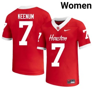 Houston Coogs College Football Case Keenum Women's Red Limited #7 Jerseys 959393-616