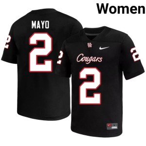 Houston Coogs Black Jalen Mayo Replica College Football #2 Womens Jerseys 198005-215
