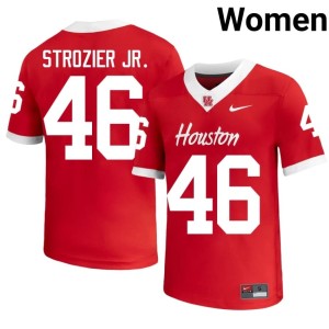 Cougars 2026-27 Red #46 College Football Women's Jeffrey Strozier Jr. Jersey 858800-908