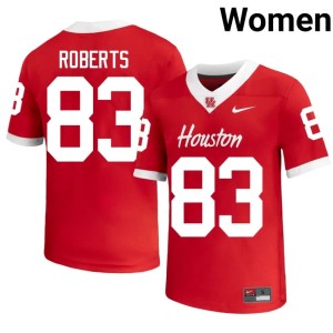 University of Houston Keavon Roberts Women's Embroidery #83 Red College Football Jersey 483104-127