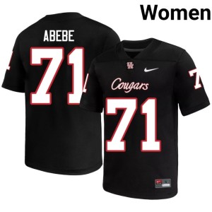 University of Houston Black College Football Limited Noah Abebe Women #71 Jersey 668984-616