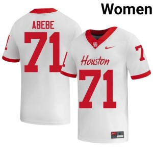 Cougars Noah Abebe White Women 2026 #71 College Football Jersey 649236-468