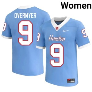 UH Coogs Game #9 College Football Blue Patrick Overmyer Women Jersey 951386-813