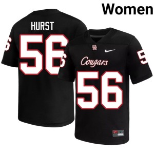 Cougars Women's #56 Alumni Black Shadre Hurst College Football Jersey 932366-523