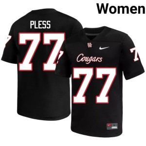 UH Game #77 College Football Black Troy Pless Women Jerseys 322279-934