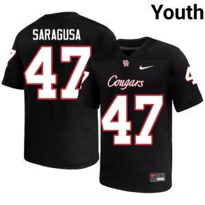Coogs Youth Black Game Anthony Saragusa College Football #47 Jerseys 494454-594
