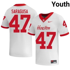 Cougars College Football Limited #47 White Anthony Saragusa Youth Jerseys 505031-725