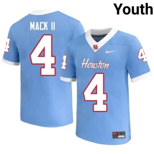 Houston Youth Brandon Mack II 2026-27 College Football #4 Blue Jerseys 778457-532
