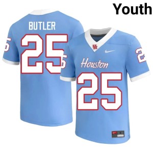 U of H Cougars DJ Butler #25 NCAA Youth Blue College Football Jersey 155221-851