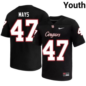 Houston Cougars DK Mays Youth Black High School #47 College Football Jerseys 503885-567