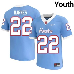 Houston Cougars #22 College Football NCAA Youth Blue Dorian Barnes Jerseys 356857-581