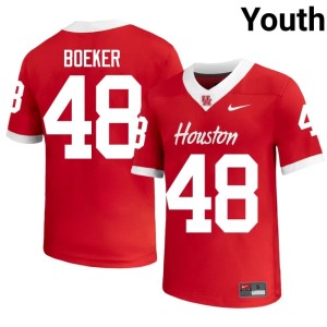University of Houston College Football Red 2026 Grayson Boeker Youth #48 Jerseys 392586-203