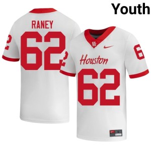 Houston Cougars College Football Youth White Replica #62 Jack Raney Jersey 926081-455