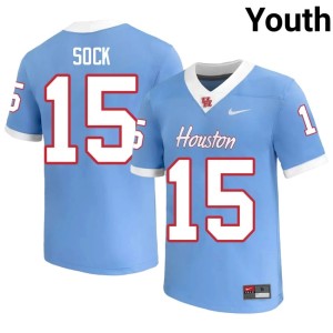 UH Cougars College Football NCAA Youth Blue Jake Sock #15 Jersey 285029-293
