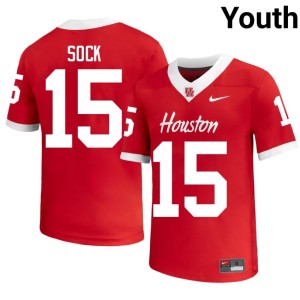UH College Football Red Jake Sock Youth University #15 Jerseys 672752-832