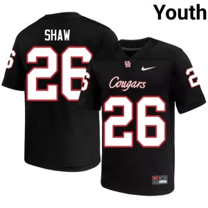 UH Coogs Youth #26 Stitched College Football Black Jamaal Shaw Jerseys 147658-812