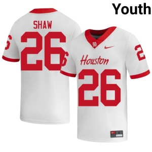 Coogs #26 Youth College Football White Embroidery Jamaal Shaw Jersey 687305-288