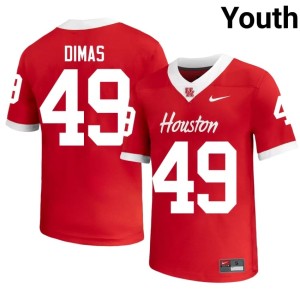 UH #49 Red Game Youth Jonathan Dimas College Football Jersey 984654-226
