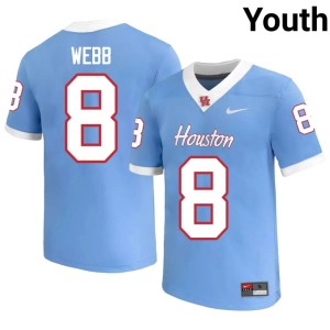 Cougars Blue #8 College Football Youth 2026 Kentrell Webb Jerseys 535671-173