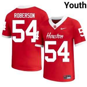 University of Houston #54 Youth Replica Kvion Roberson Red College Football Jerseys 934013-263