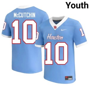 UH Coogs College Football Blue #10 Youth Latreveon McCutchin Player Jerseys 188570-466