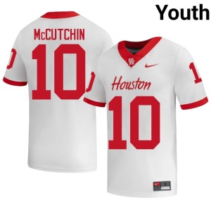 Cougars Youth White Latreveon McCutchin #10 College Football Alumni Jerseys 448386-676