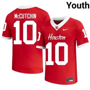 HOU Cougars Latreveon McCutchin Red Official #10 Youth College Football Jersey 852459-258