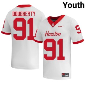 University of Houston Liam Dougherty #91 White College Football Alumni Youth Jerseys 156554-813