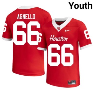 Cougars Alumni College Football Red Youth #66 McKenzie Agnello Jersey 422933-113