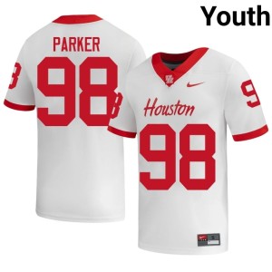 HOU Cougars Myles Parker Youth College Football White Official #98 Jersey 991880-647