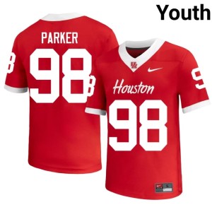 Houston Coogs #98 Youth Official Myles Parker Red College Football Jersey 670985-754