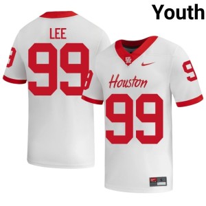 Houston Cougars Quindario Lee #99 White College Football Youth Limited Jersey 382482-356